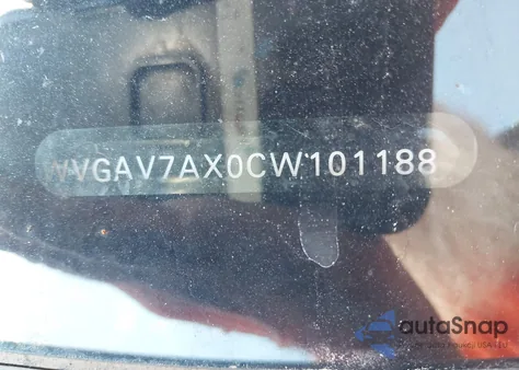 2012 Volkswagen Tiguan Sel z USA, uszkodzony, nr VIN WVGAV7AX0CW101188